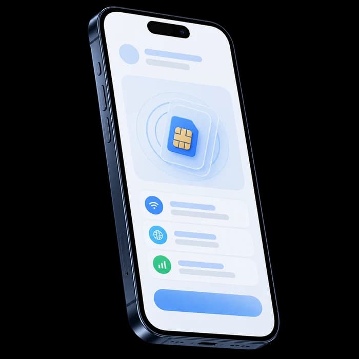 Điện thoại nhận và kích hoạt eSIM qua mã QR